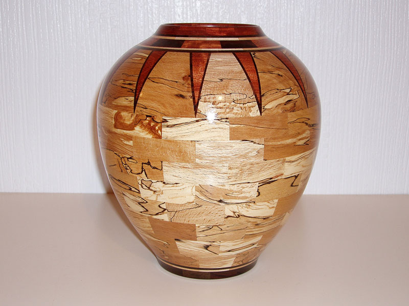 Bubinga Star Vase