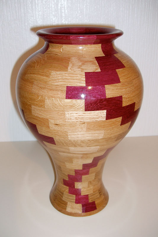 Purpleheart Spiral Vase