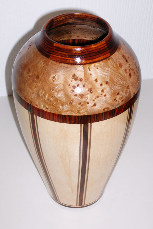 Ash Burr & Maple Vase