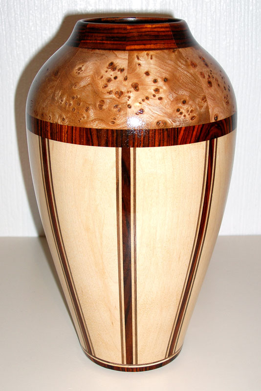 Ash Burr & Maple Vase