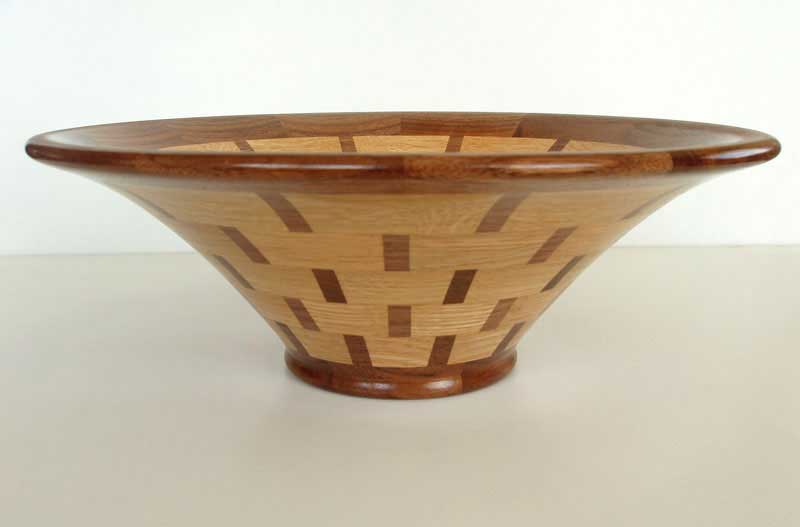 Oak & Walnut Segmented Bowl