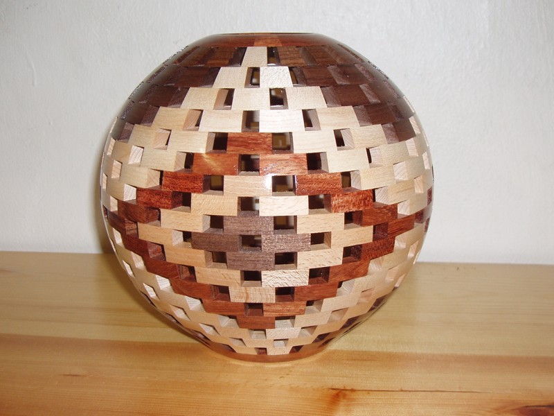 Open Segmented Round Vase