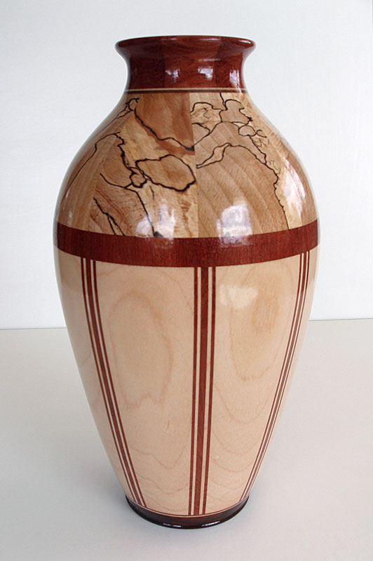 Spalted Beech & Maple Vase