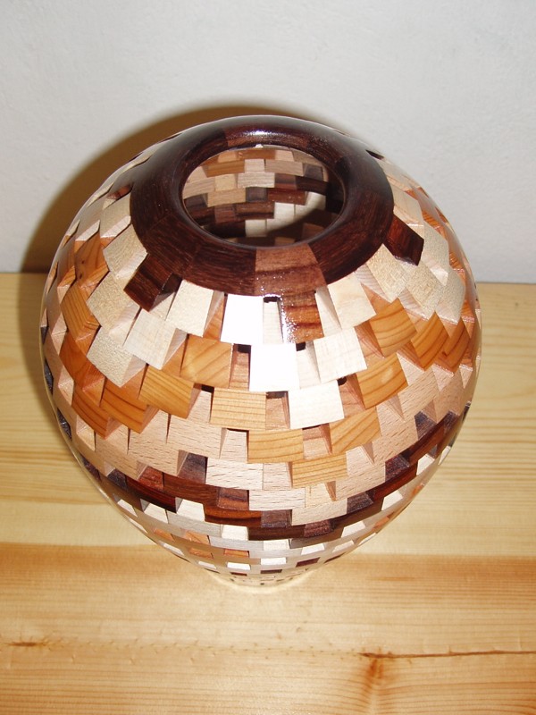 Open Segmented 'Diamond Design' Vase