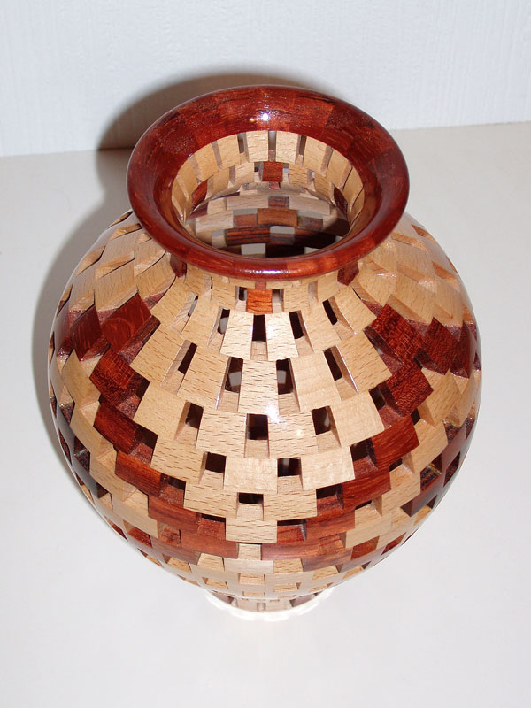 Open Segmented 'Diamond' Vase