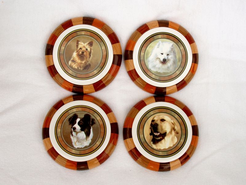 Set of 4 Coasters (Dogs)