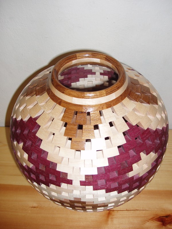 Open Segmented 'Diamond' Vase