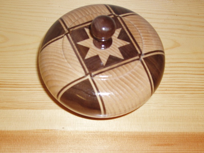 Star Centre Lidded Vessel