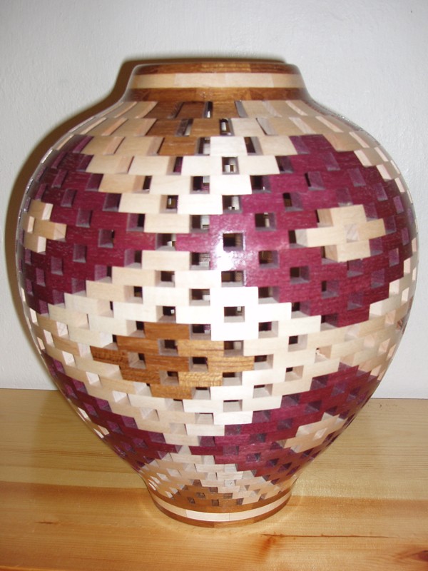 Open Segmented 'Diamond' Vase