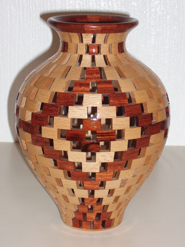 Open Segmented 'Diamond' Vase