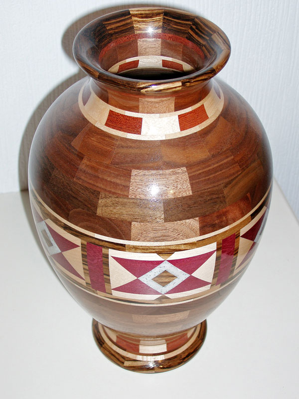 Walnut & Purpleheart Vase