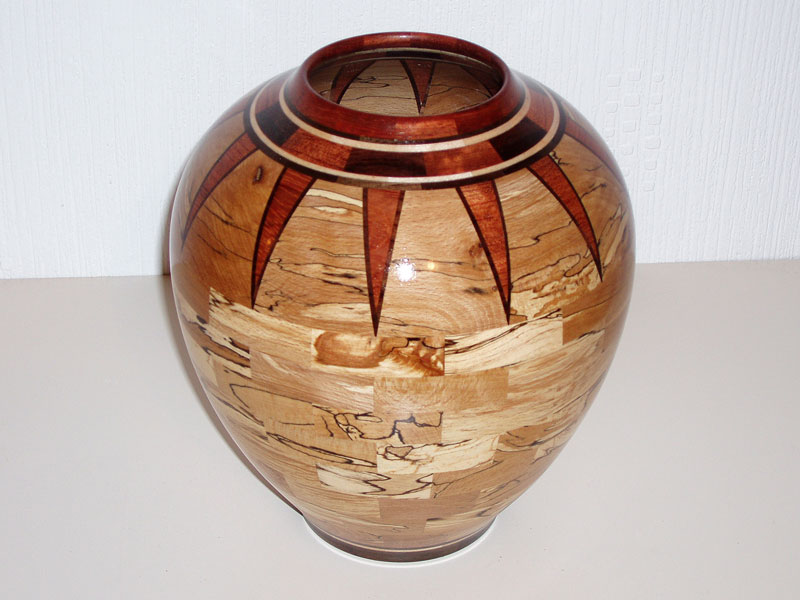 Bubinga Star Vase