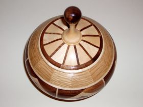 Scooped Base Lidded Vessel