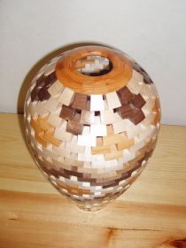 Open Segmented 'Diamond Design' Vase