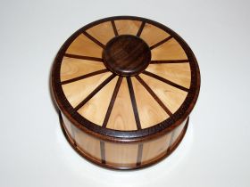 'Hedge' Wood & Walnut Lidded Vessel