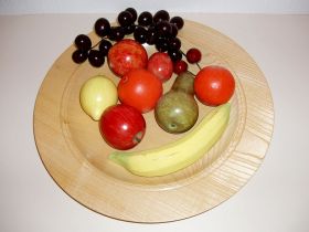 Coloured Wooden Fruit