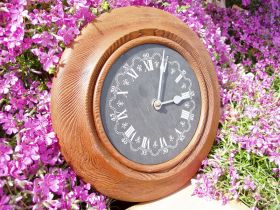 Sandblasted & Waxed Pine Clock