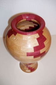 Purpleheart Spiral Vase