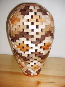 Open Segmented 'Diamond Design' Vase