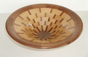 Oak & Walnut Segmented Bowl