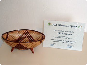 Second Prize - Segmented Woodturning Section